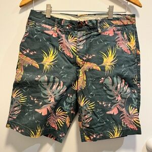 Tropical Print Men's Shorts